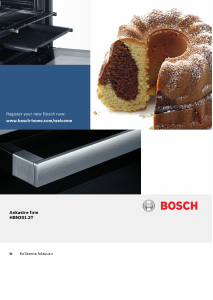 Kullanım kılavuzu Bosch HBN301E2T Fırın
