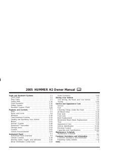 Handleiding Hummer H2 (2005)