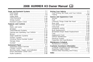 Manual Hummer H3 (2008)
