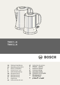 Használati útmutató Bosch TWK1201N Vízforraló