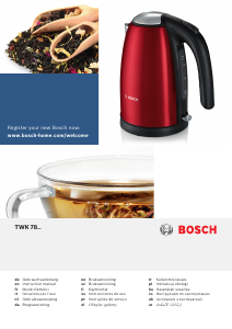 Manual de uso Bosch TWK7808 Hervidor