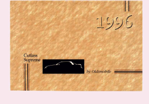 Handleiding Oldsmobile Cutlass Supreme (1996)