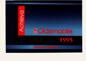 Manual Oldsmobile Achieva (1995)