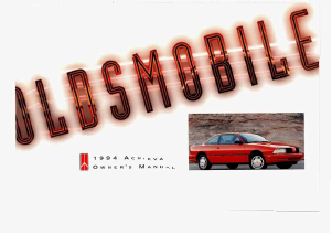 Manual Oldsmobile Achieva (1994)