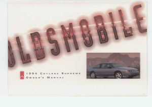 Manual Oldsmobile Cutlass Ciera (1994)