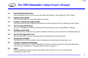 Manual Oldsmobile Cutlass (1999)