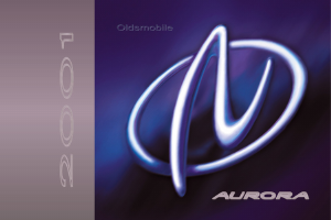 Handleiding Oldsmobile Aurora (2001)