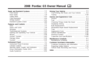 Manual Pontiac G5 (2008)