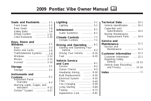 Manual Pontiac Vibe (2009)