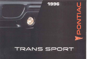 Handleiding Pontiac Trans Sport (1996)