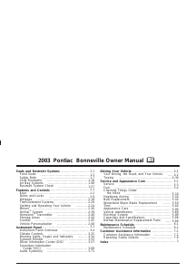 Manual Pontiac Bonneville (2003)