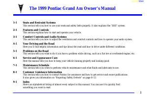 Manual Pontiac Grand Prix (1999)
