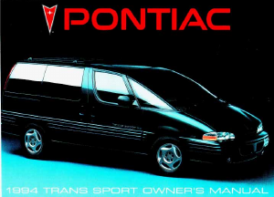 Manual Pontiac Trans Sport (1994)