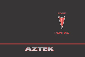 Manual Pontiac Aztek (2002)