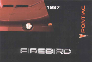 Handleiding Pontiac Firebird (1997)