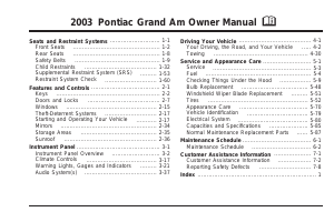 Manual Pontiac Grand Prix (2003)
