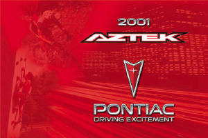 Manual Pontiac Aztek (2001)