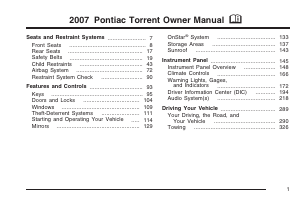 Manual Pontiac Torrent (2007)