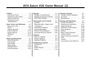 Handleiding Saturn Vue (2010)