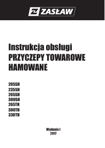 Instrukcja Zasław 330TH Przyczepa