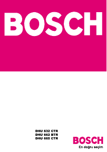 Kullanım kılavuzu Bosch DHU662BTR Davlumbaz
