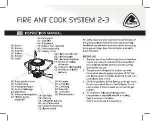 Manuál Robens Fire Ant 2-3 Varná deska