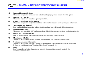 Manual Chevrolet Venture (1999)