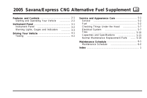 Handleiding Chevrolet Express (2005)