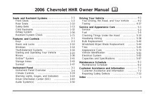 Manual Chevrolet HHR (2006)