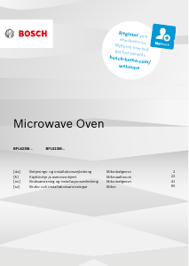 Brugsanvisning Bosch BFL523MW3 Mikroovn