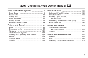 Manual Chevrolet Aveo (2007)