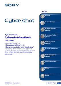 Handleiding Sony Cyber-shot DSC-S930 Digitale camera
