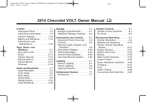 Manual Chevrolet Volt (2014)