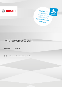Manual Bosch FEL023MU0 Microwave