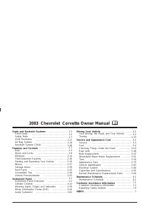 Manual Chevrolet Corvette (2003)