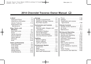 Manual Chevrolet Traverse (2014)