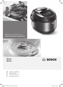 Manual de uso Bosch MUC88B68 Olla multi-cocción