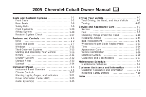 Manual Chevrolet Cobalt (2005)