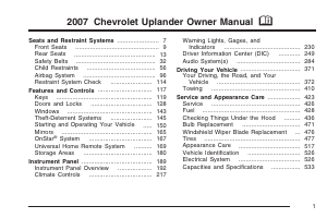 Manual Chevrolet Uplander (2007)