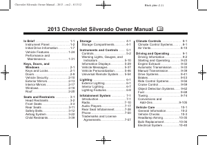 Manual Chevrolet Silverado (2013)