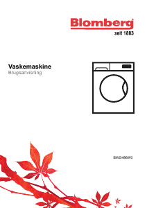 Brugsanvisning Blomberg 486 W0 Vaskemaskine