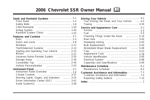 Manual Chevrolet SSR (2006)