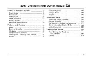 Manual Chevrolet HHR (2007)