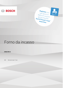 Manuale Bosch HRG5785S6 Forno