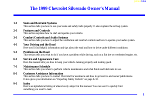 Manual Chevrolet Silverado (1999)