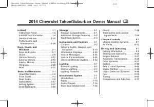 Manual Chevrolet Tahoe (2014)