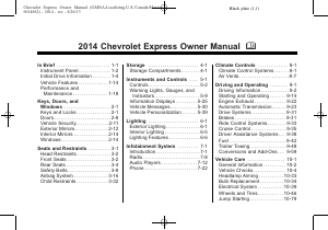 Manual Chevrolet Express (2014)