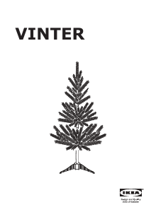 Manual IKEA VINTER 2021 (904.981.61) Árvore de Natal