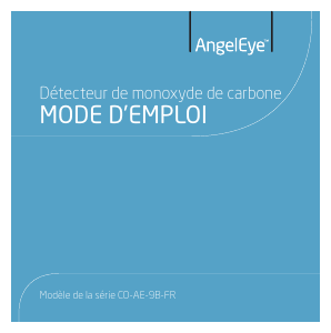 Mode d’emploi AngelEye CO-AE-9B-FR Détecteur de monoxyde de carbone