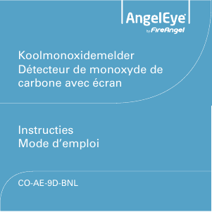 Handleiding AngelEye CO-AE-9D-BNL Koolmonoxidemelder